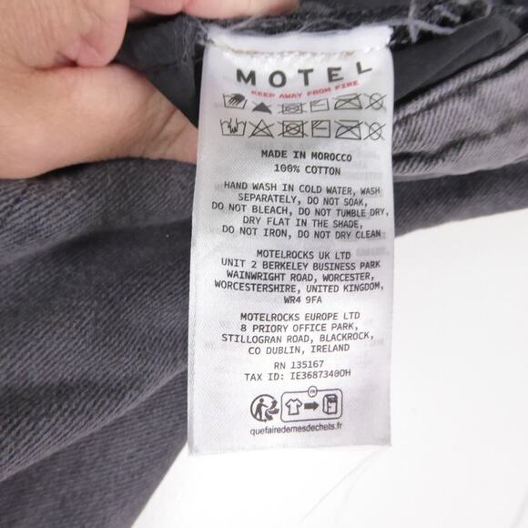 Motel Rocks Denim Jeans Womens SZ 32/32 Roomy Low Rise Baggy Retro 90's Y2K - Picture 14 of 15